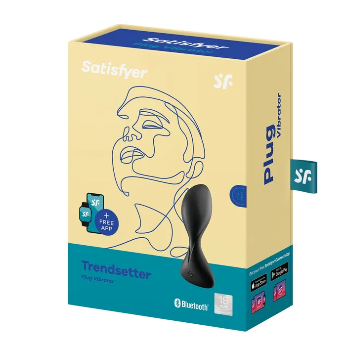 Satisfyer Anal Satisfyer Trendsetter Vibrating Butt Plug With Connect App Black