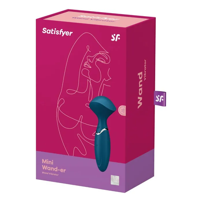 Satisfyer Satisfyer Mini Wander Wand Vibrator Stone Grey Vibrators