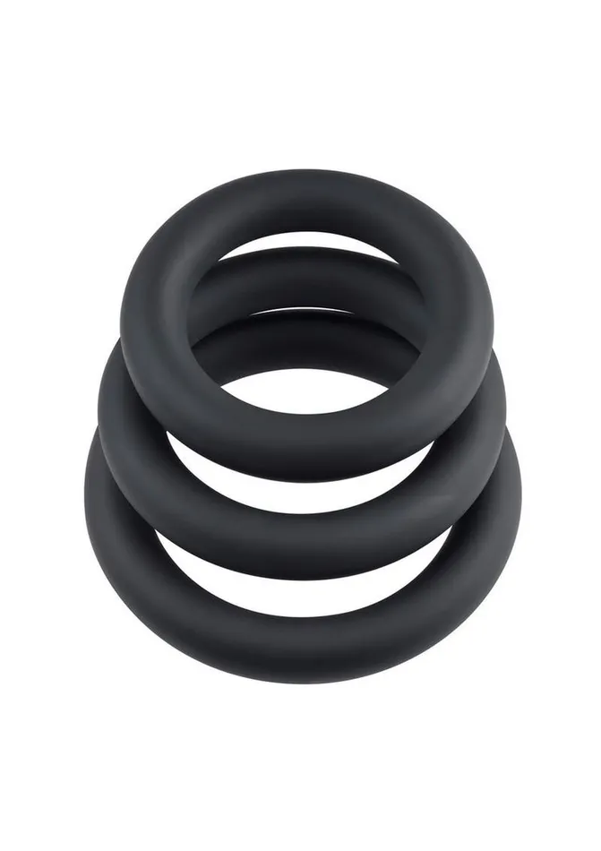 Selopa Selopas 3 Ring Circus Silicone Cock Ring Male Sex Toys