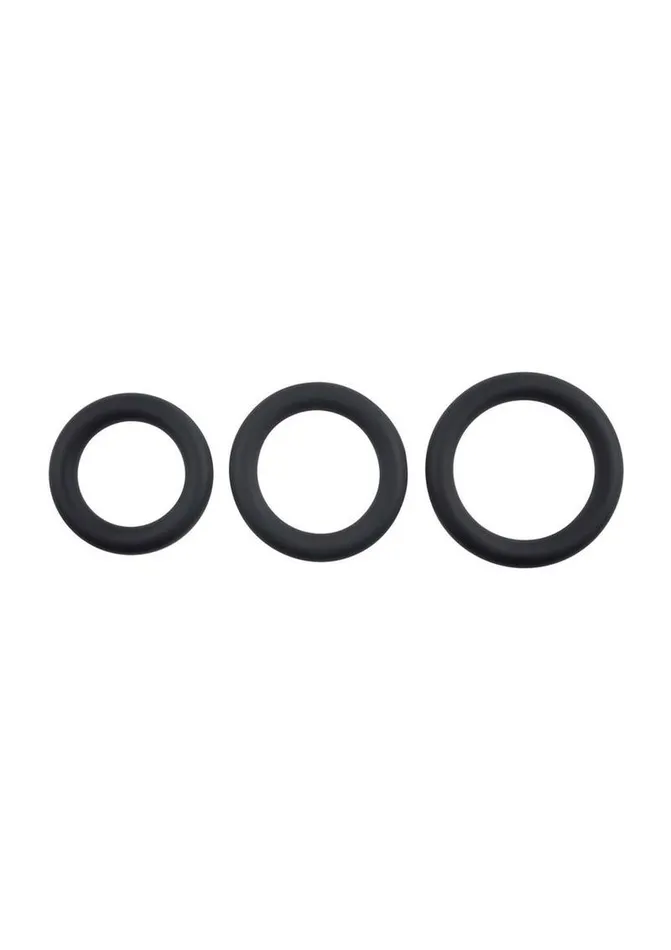 Selopa Selopas 3 Ring Circus Silicone Cock Ring Male Sex Toys