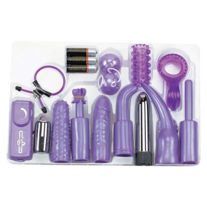 Seven Creations Vibrators Seven Creations Dirty Dozen Couples Sex Toy Kit Purple Seven Creations Vibrators Seven Creations Dirty Dozen Couples Sex Toy Kit Purple