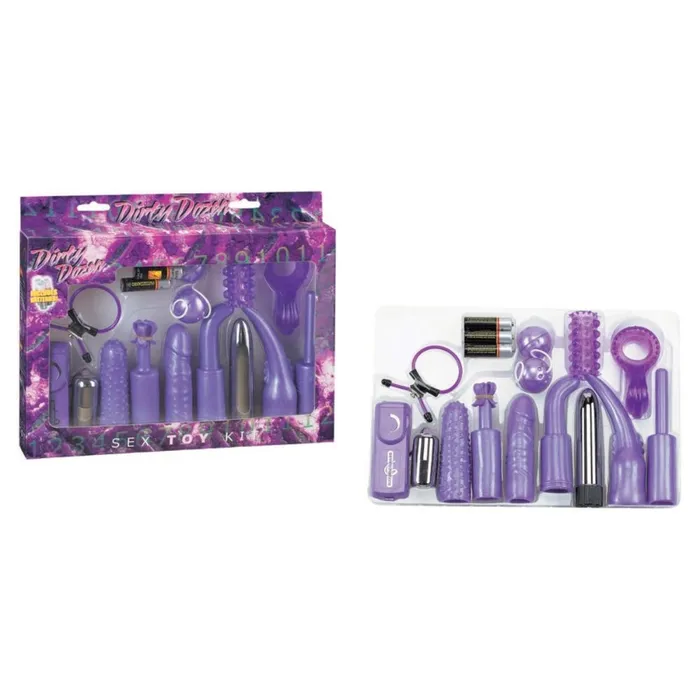Seven Creations Vibrators Seven Creations Dirty Dozen Couples Sex Toy Kit Purple