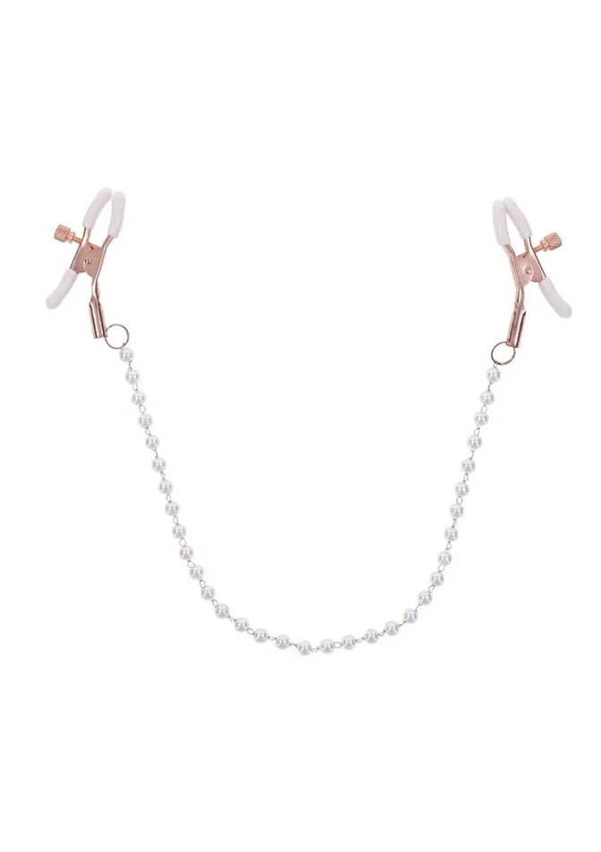 Sex and Mischief Peaches N Creame Pearl Nipple Clamps Sex and Mischief Couples Sex and Mischief Peaches N Creame Pearl Nipple Clamps Sex and Mischief Couples