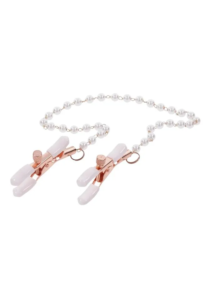 Sex and Mischief Peaches N Creame Pearl Nipple Clamps Sex and Mischief Couples