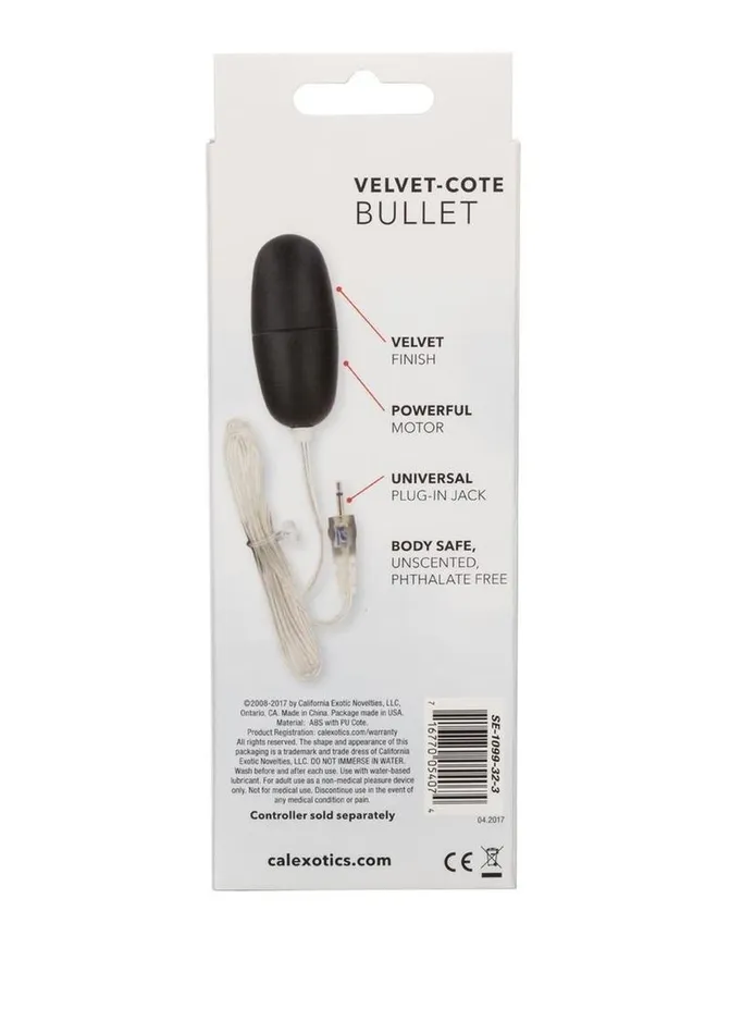 Sterling Collection Sterling Collection Standard Velvet Cote Bullet Female Sex Toys Sterling Collection Sterling Collection Standard Velvet Cote Bullet Female Sex Toys