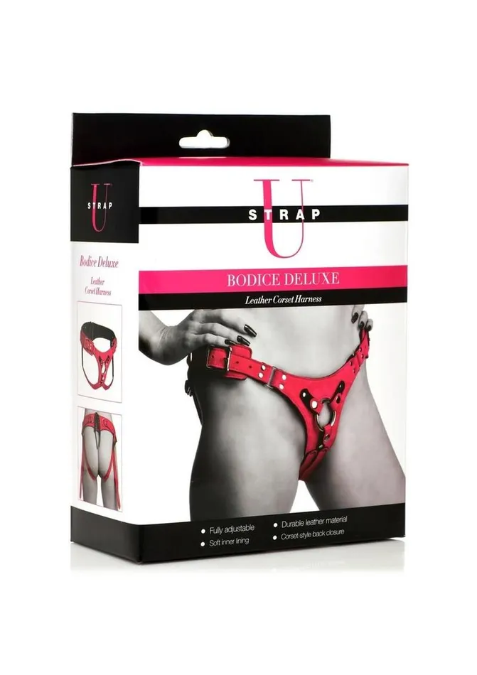 Strap U Bodice Deluxe Leather Corset Harness STRAP U Female Sex Toys