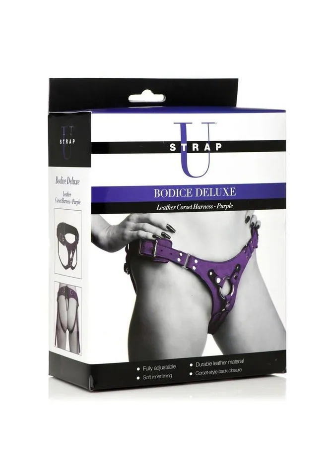 Strap U Bodice Deluxe Leather Corset Harness STRAP U Female Sex Toys