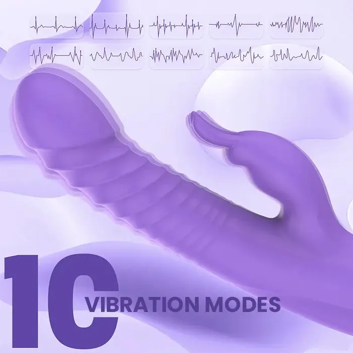 Stretchy Swing Heated Moe Rabbit Vibrator Inyarose Female Sex Toys