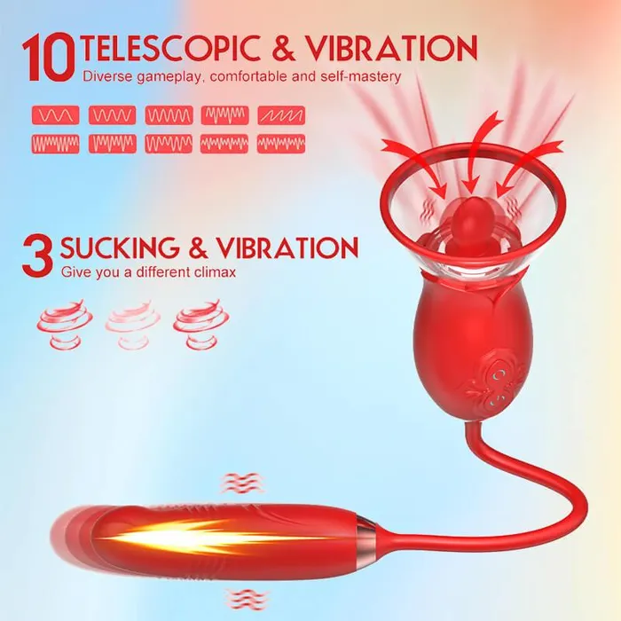 TongueLick Rose Vibrator Toy Inyarose Vibrators