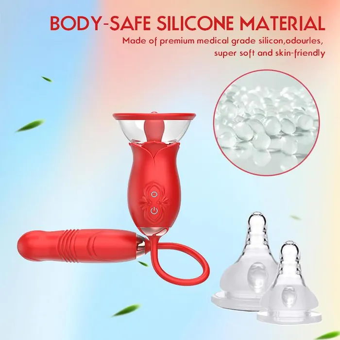 TongueLick Rose Vibrator Toy Inyarose Vibrators