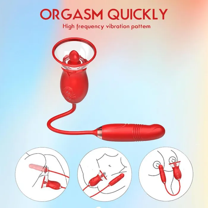 TongueLick Rose Vibrator Toy Inyarose Vibrators