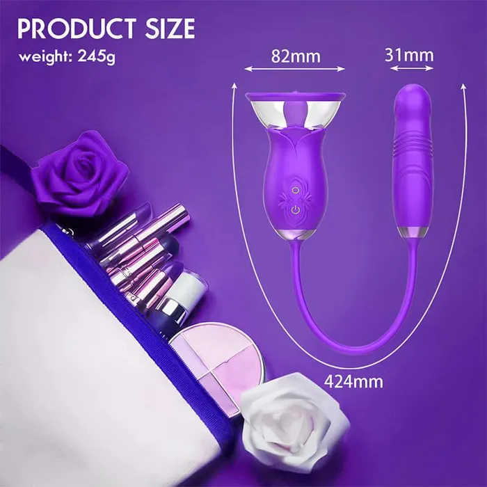 TongueLick Rose Vibrator Toy Inyarose Vibrators