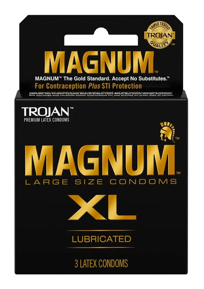 Trojan Male Sex Toys Trojan Magnum XL Lubricated Latex Condoms