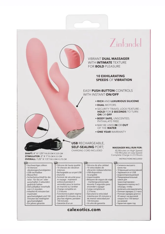 Uncorked Female Sex Toys Uncorked Zinfandel Rechargeable Silicone Rabbit Vibrator