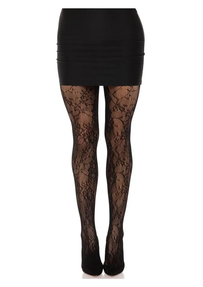 Vibrators Leg Avenue Leg Avenue Garden Rose Lace Tights