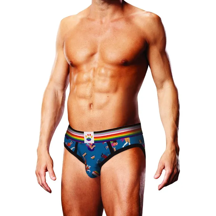 Vibrators Prowler Prowler Pixel Art Gay Pride Collection Brief Blue Rainbow