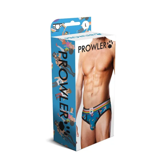 Vibrators Prowler Prowler Pixel Art Gay Pride Collection Brief Blue Rainbow