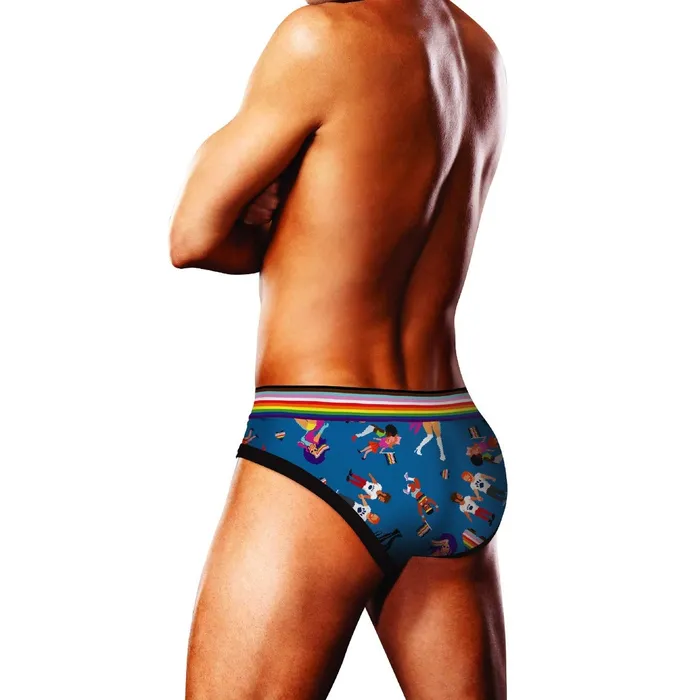 Vibrators Prowler Prowler Pixel Art Gay Pride Collection Brief Blue Rainbow