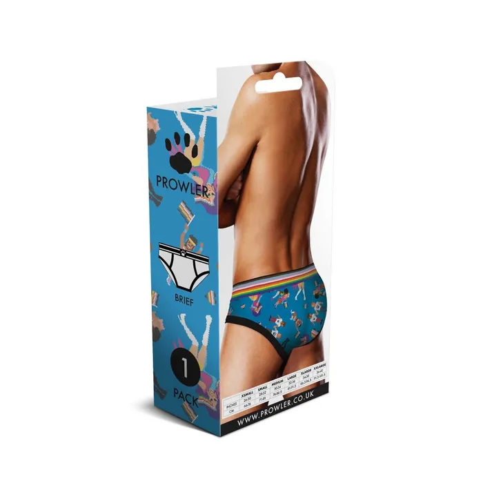 Vibrators Prowler Prowler Pixel Art Gay Pride Collection Brief Blue Rainbow