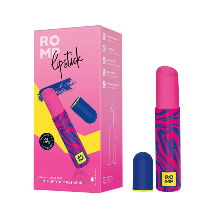 Vibrators ROMP Lipstick Clitoral Stimulator Pink ROMP