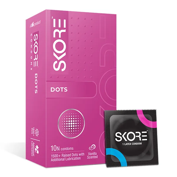 Vibrators Skore Skore DotsDotted Condoms