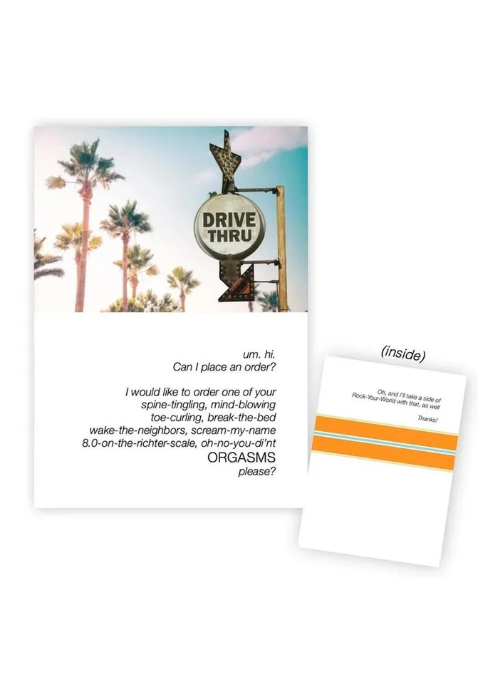 Warm Human Vibrators Warm Human Id Like to Order An Orgasm Greeting Card