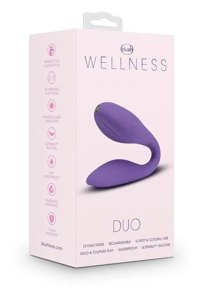 Wellness Female Sex Toys Wellness Duo Rechargeable Silicone Couples Vibrator