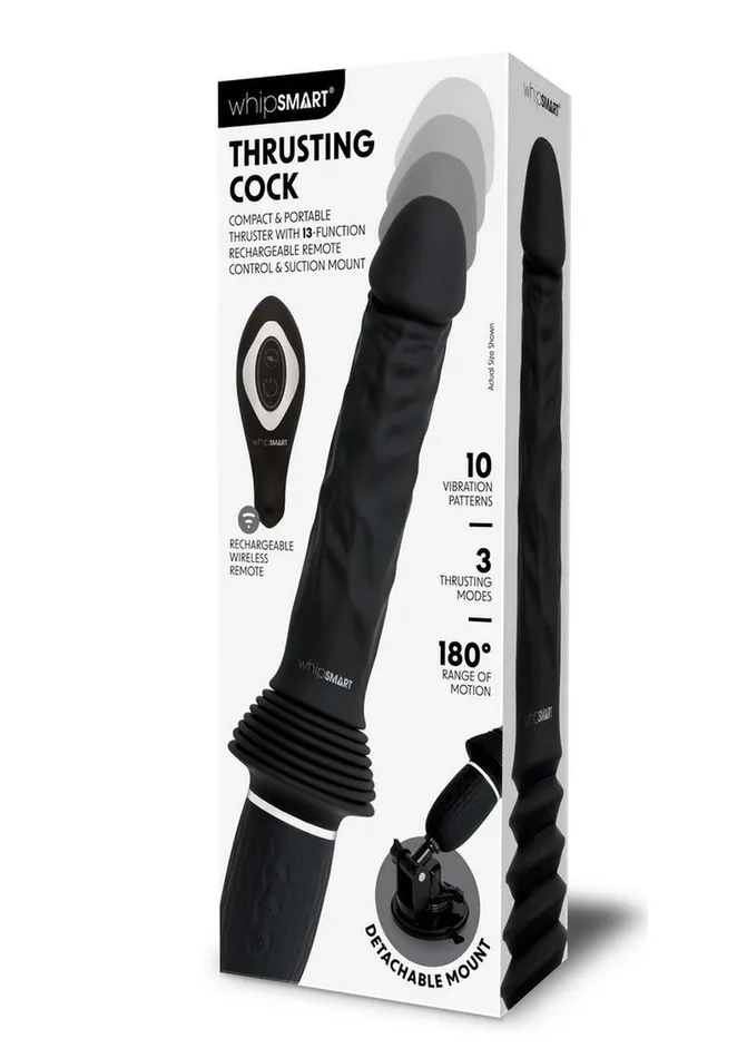 Whipsmart Female Sex Toys WhipSmart Thrusting Rechargeable Silicone Cock with Remote