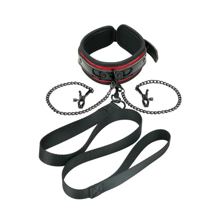 Whipsmart Heartbreaker Collar Leash Set With Removable Nipple Clamps Black Red Whipsmart Anal Whipsmart Heartbreaker Collar Leash Set With Removable Nipple Clamps Black Red Whipsmart Anal