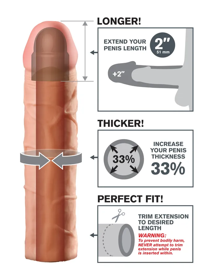 Anal Fantasy XTension Perfect 2Inch Extension Pipedream Anal Fantasy XTension Perfect 2Inch Extension Pipedream