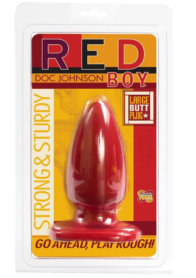 Anal Red Boy Large Butt Plug Doc Johnson