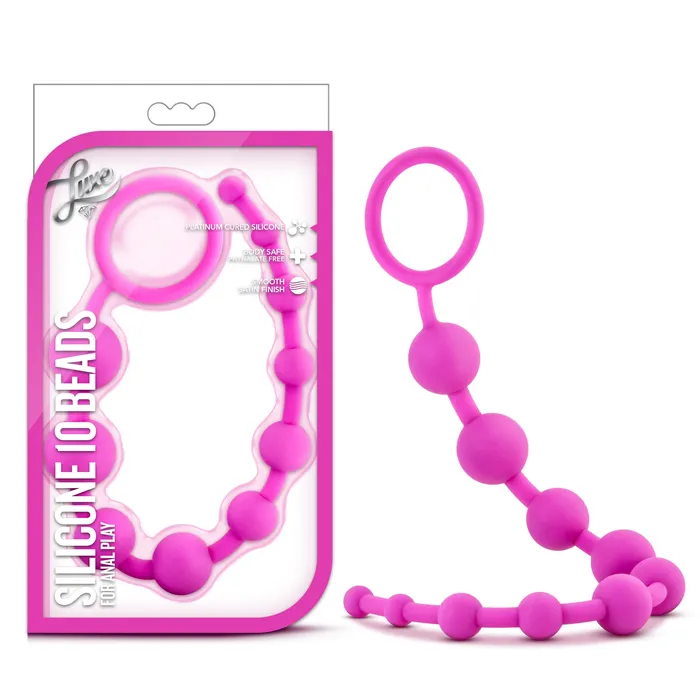 Anal The Toolshed AU Luxe Silicone 10 Beads Pink