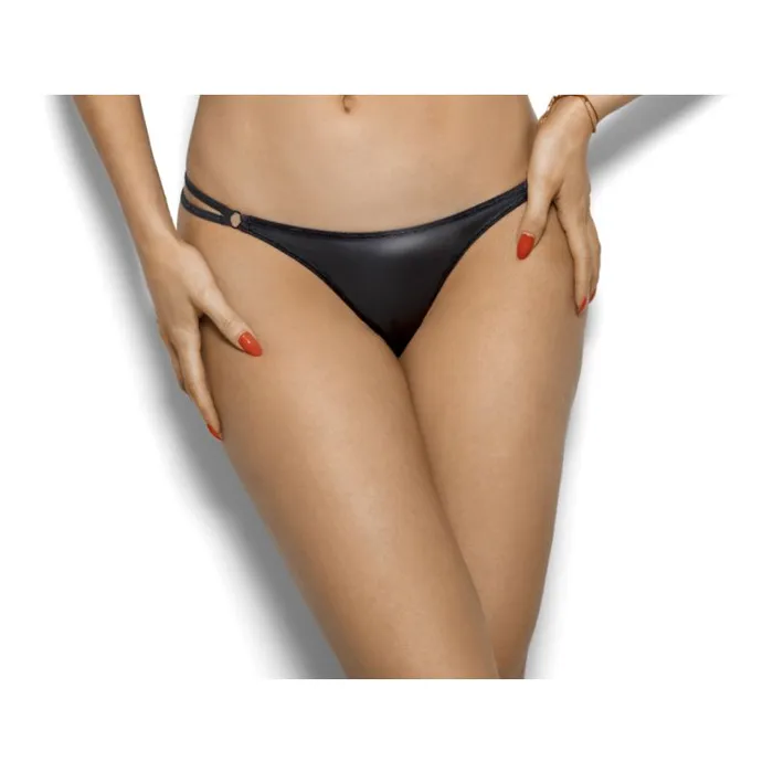 Axami Lingerie Anal Stretch Wetlook GString Black
