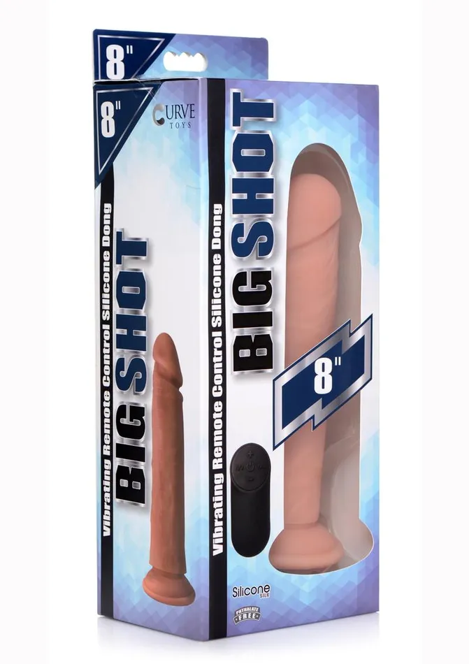 Big Shot Female Sex Toys Big Shot Silicone Vibrating Remote Control Rechargeable Dildo