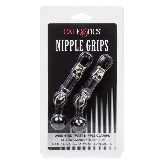 CalExotics Female Sex Toys Nipple Grips Weighted Twist Nipple Clamps