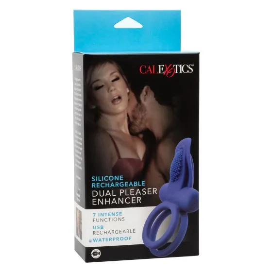 California Exotic Novelties Female Sex Toys Silicone Rechargeable Dual Pleaser Enhancer