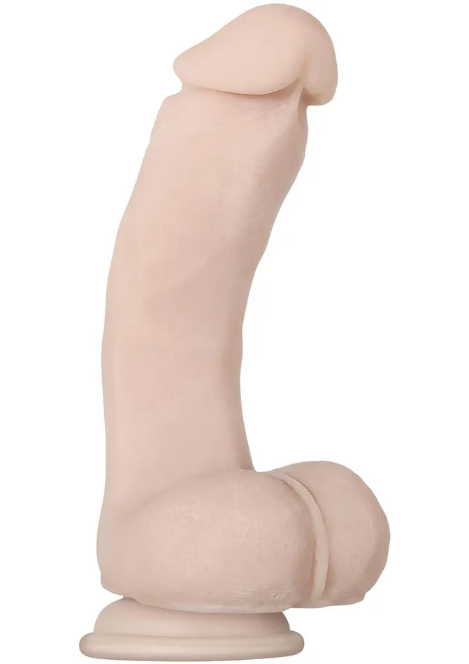 Dildos Evolved Real Supple Poseable Dildo with Balls