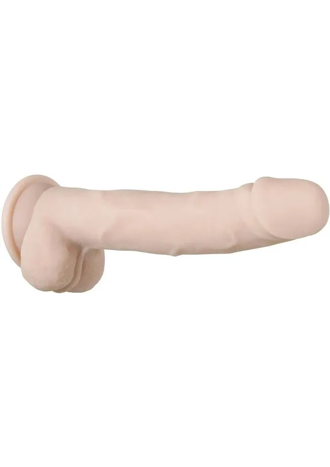 Dildos Evolved Real Supple Poseable Dildo with Balls