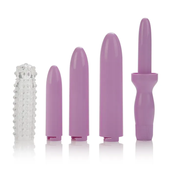 Dr Laura Bernam Dilators Set of 4 Locking Sizes Plus Sleeve Purple CalExotics Anal Dr Laura Bernam Dilators Set of 4 Locking Sizes Plus Sleeve Purple CalExotics Anal