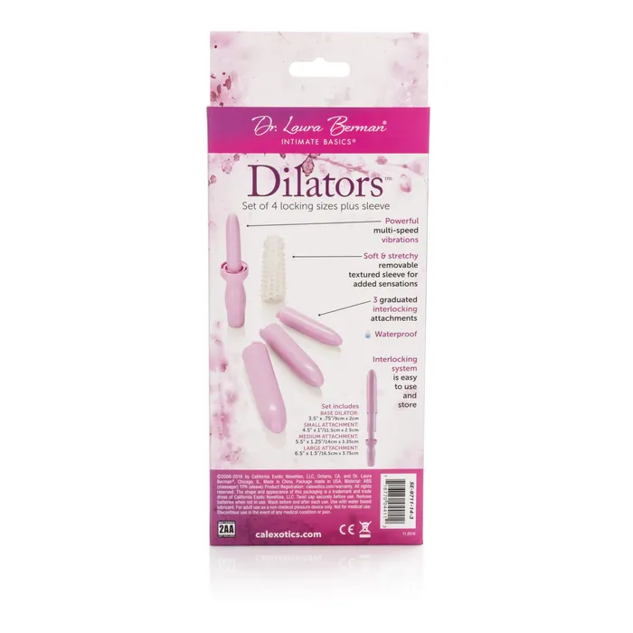 Dr Laura Bernam Dilators Set of 4 Locking Sizes Plus Sleeve Purple CalExotics Anal Dr Laura Bernam Dilators Set of 4 Locking Sizes Plus Sleeve Purple CalExotics Anal