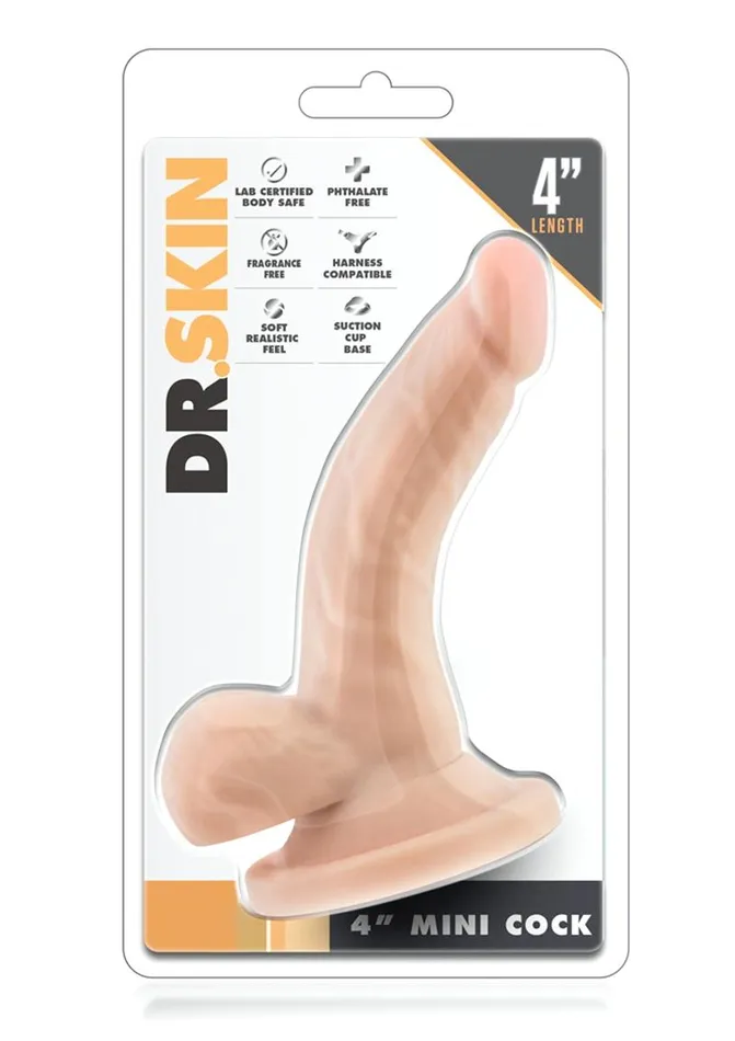Dr Skin Mini Dildo with Balls and Suction Cup Dr Skin Female Sex Toys