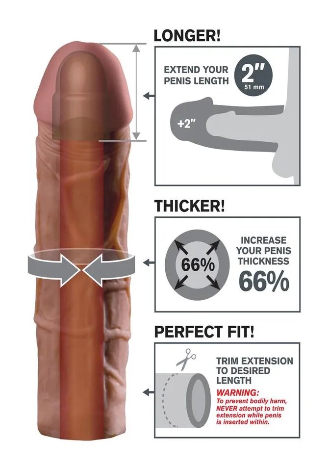 Fantasy XTensions Male Sex Toys Fantasy XTensions Mega 2in Extension Sleeve Fantasy XTensions Male Sex Toys Fantasy XTensions Mega 2in Extension Sleeve