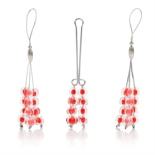 Female Sex Toys CalExotics Nipple and Clitorial Body Jewelry Ruby