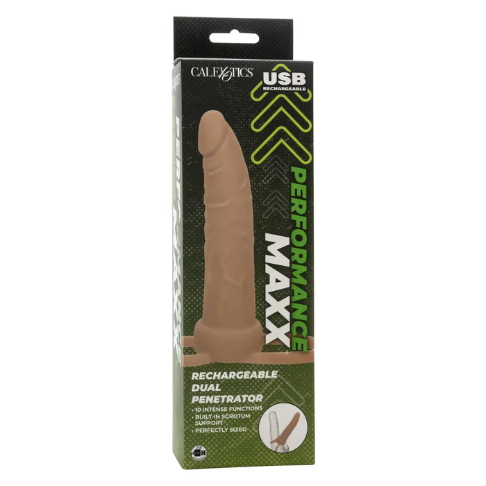 Female Sex Toys CalExotics Performance Maxx Rechargeable Dual Penetrator Ivory Female Sex Toys CalExotics Performance Maxx Rechargeable Dual Penetrator Ivory