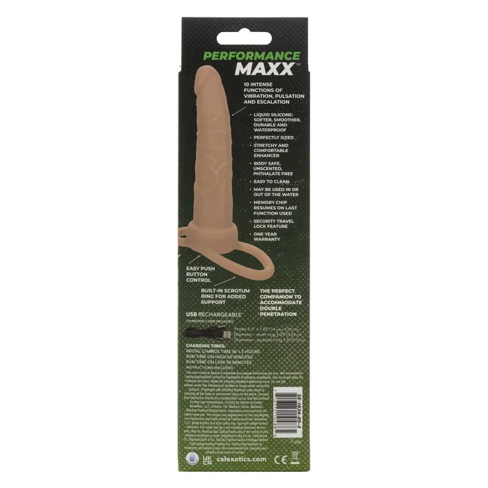 Female Sex Toys CalExotics Performance Maxx Rechargeable Dual Penetrator Ivory Female Sex Toys CalExotics Performance Maxx Rechargeable Dual Penetrator Ivory