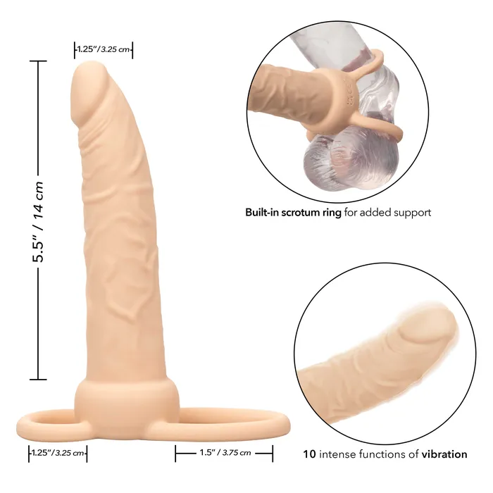 Female Sex Toys CalExotics Performance Maxx Rechargeable Dual Penetrator Ivory Female Sex Toys CalExotics Performance Maxx Rechargeable Dual Penetrator Ivory