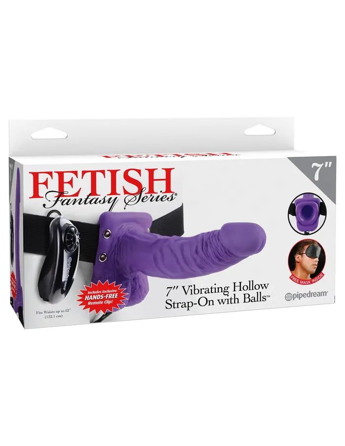 Female Sex Toys Pipedream Fetish Fantasy Series 7Inch Vibrating Hollow Strapon With Balls Female Sex Toys Pipedream Fetish Fantasy Series 7Inch Vibrating Hollow Strapon With Balls