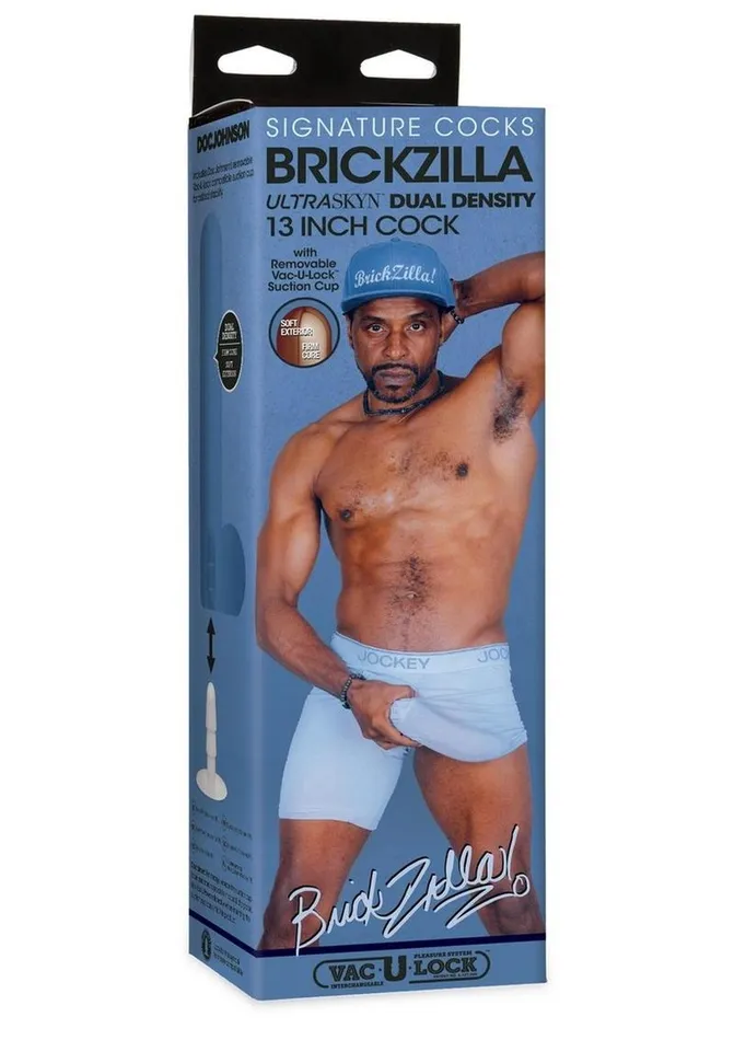 Female Sex Toys Signature Cocks Signature Cocks Ultraskyn Brickzilla Dildo with Removable Suction Cup Female Sex Toys Signature Cocks Signature Cocks Ultraskyn Brickzilla Dildo with Removable Suction Cup