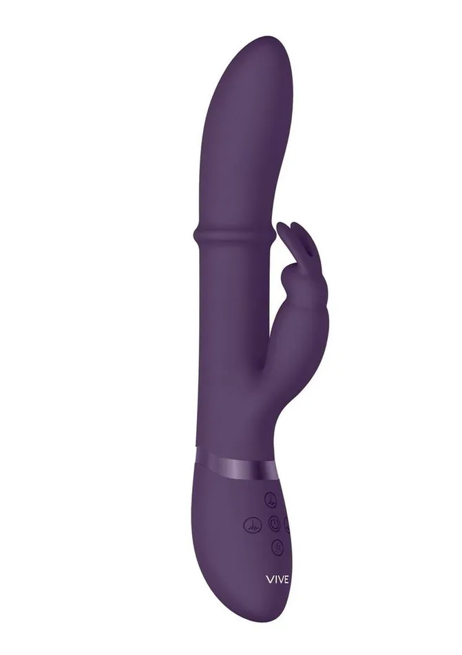 Female Sex Toys Vive Halo Rechargeable Silicone Ring Rabbit Vibrator Vive by Shots