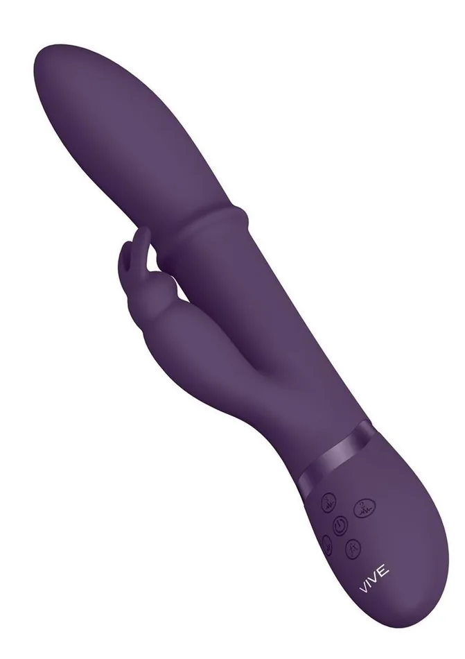 Female Sex Toys Vive Halo Rechargeable Silicone Ring Rabbit Vibrator Vive by Shots
